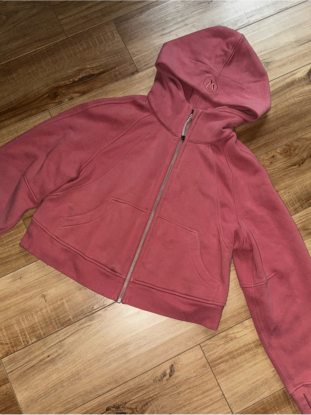 Lululemon scuba zip up Dusty Rose